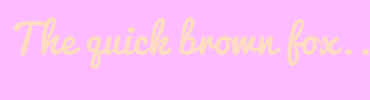 Image with Font Color FEDCC1 and Background Color FFBBFF